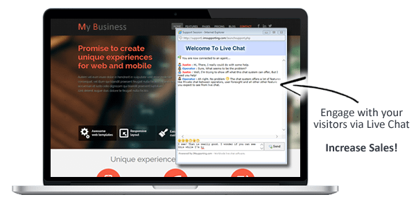 Increase sales with live chat software